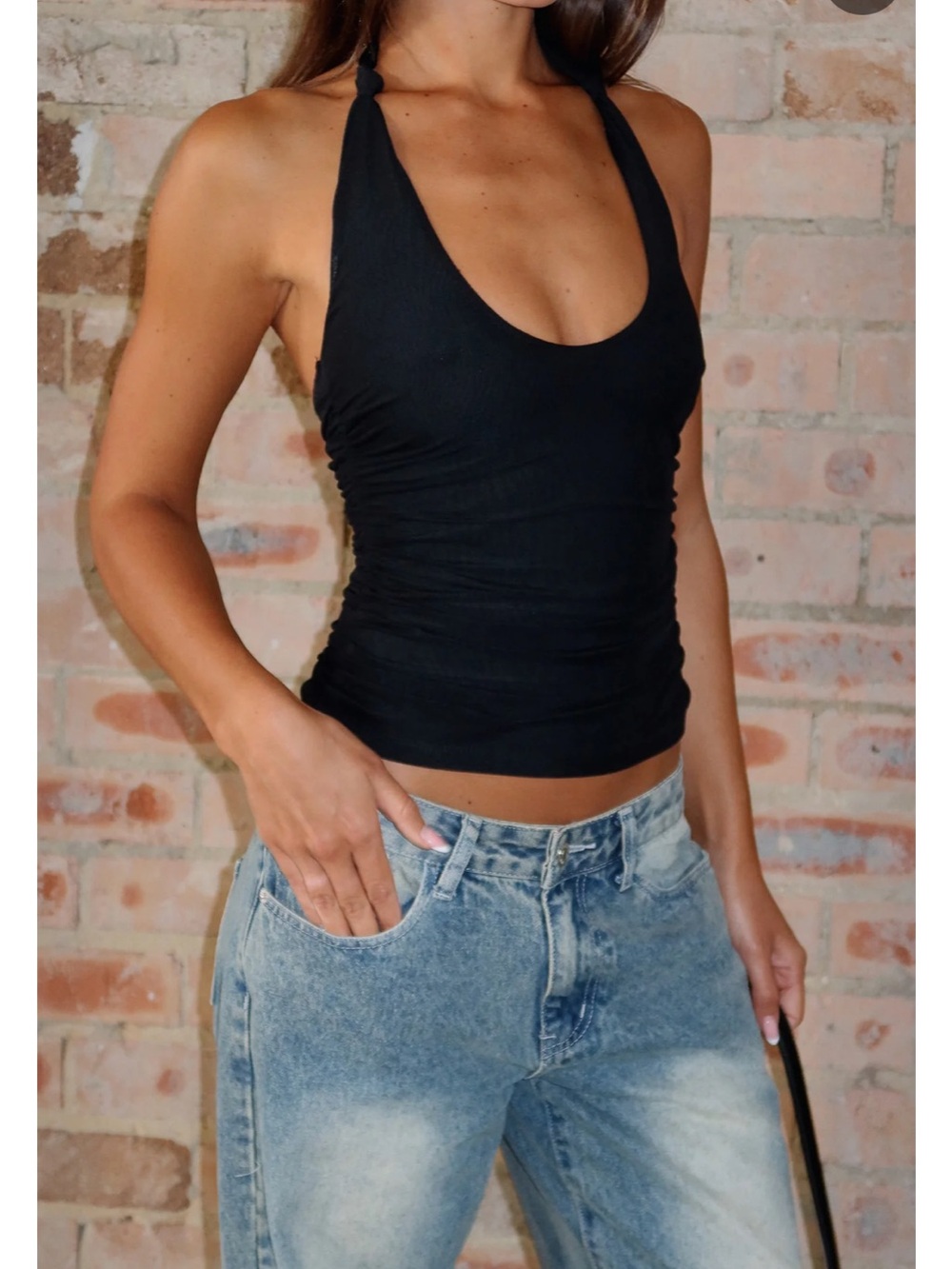 NWT White Fox Halter Top